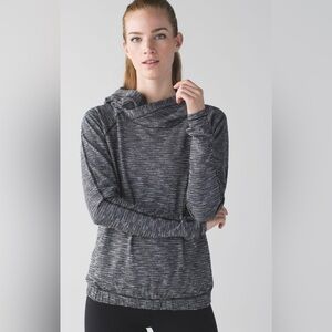 Lululemon Healthy Heart Pullover II Coco Pique Black White Size 6